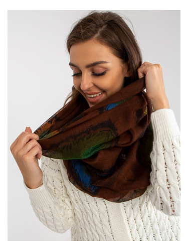 Brown viscose scarf