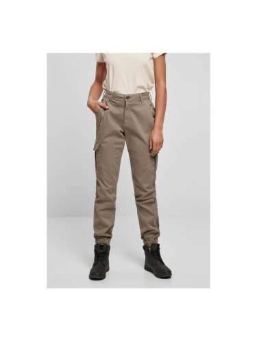 Women's Cargo High-Waisted Softtaupe Trousers