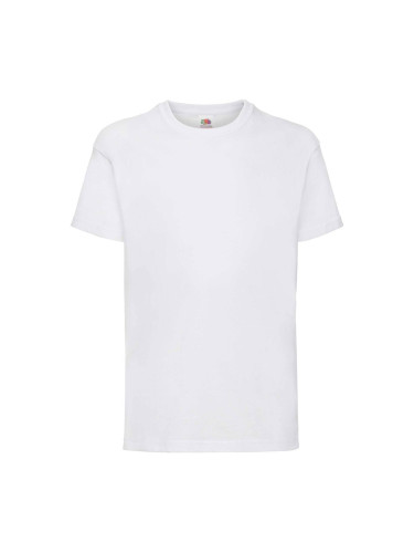 White Fruit of the Loom Cotton T-shirt