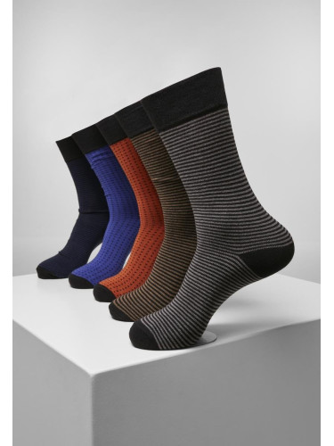 Stripes and Dots 5-Pack multicolor socks