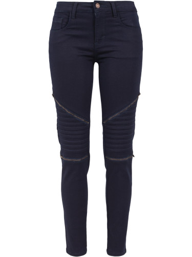 Women's Stretch Biker Pants Dark Denim