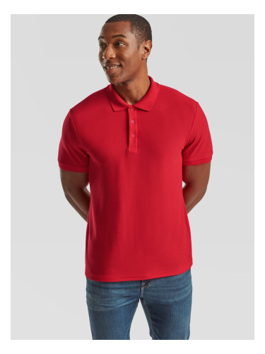 Czerwona koszulka męska polo Tailored Fit Friut of the Loom
