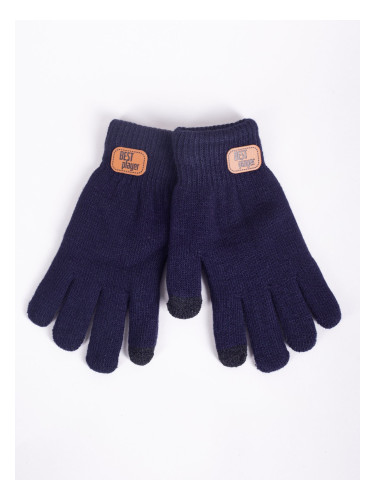 Yoclub Kids's Gloves RED-0211C-AA50-002 Navy Blue