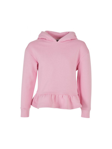 Girls Organic Volants Hoody girlypink