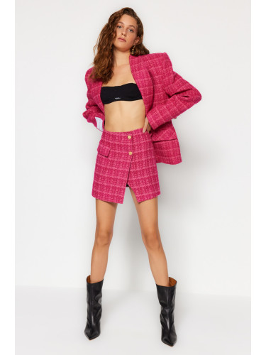 Trendyol X Sagaza Studio Pink Wrapped Tuvite Skirt