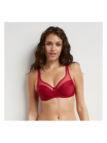 DIM GENEROUS CLASSIC BRA - Women's bra with bones - dark red