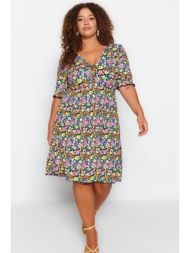 Дамска рокля Trendyol TBBSS23AH00158/Very colorful