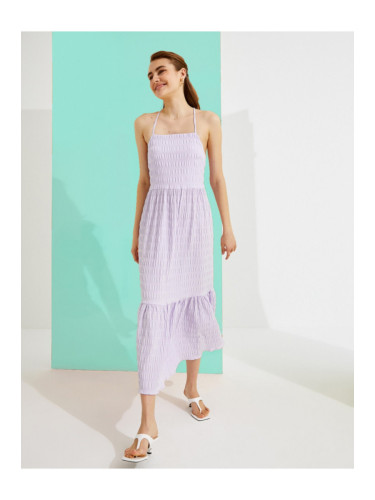 Котон рокля - лилаво - смок рокля