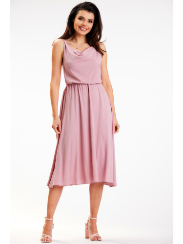 Awama Woman's Dress A579 Dirty Pink