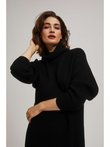 Marisse Black Turtleneck Sweater Dress