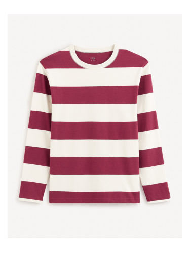 Тениска Celio Striped Fecond - мъже