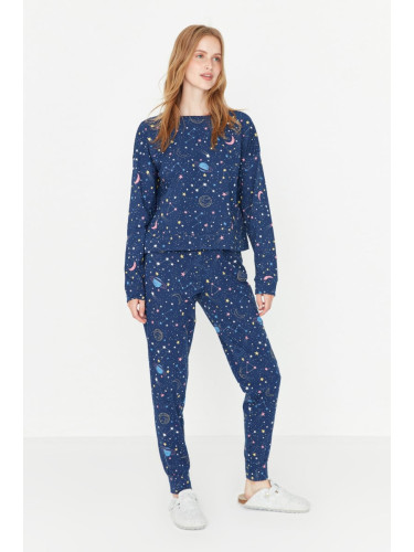 Дамска пижама Trendyol Space Print