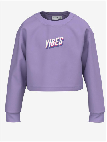 Purple girly sweatshirt name it Vanita - Girls