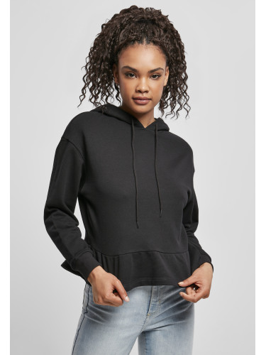 Women's Organic Volants Hoody Black