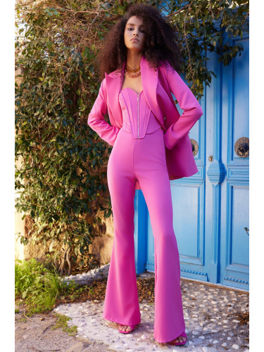 Trendyol Fuchsia тъкани панталони