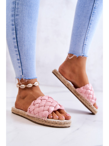 BIG STAR SHOES Кожени плетени чехли Big Star