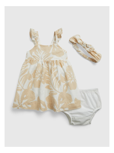 GAP Baby Linen Dress with Headband - Girls