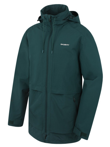 Men's hardshell coat HUSKY Nevr M dk. putting green