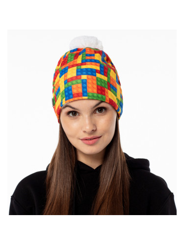 Mr. GUGU & Miss GO Woman's Blocks Beanie WB21WH 2062