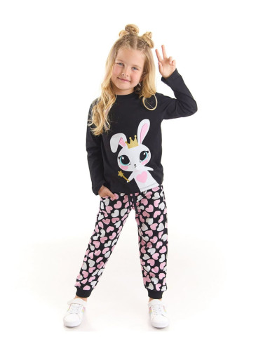 Denokids Sweet Rabbit Girls Kids T-shirt Pants Suit