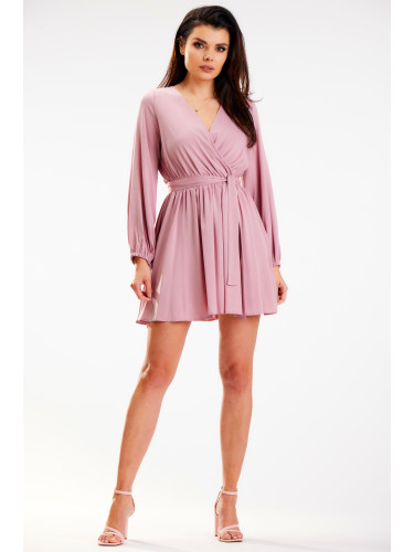 Awama Woman's Dress A577 Powder Pink