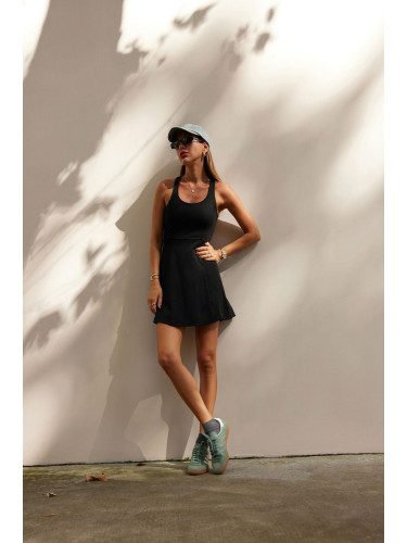 Trendyol черен водолаз 2 слой тенис спортен костюм