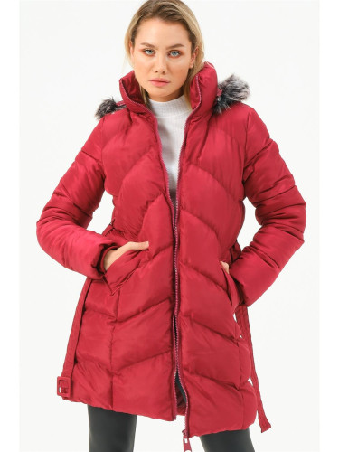 Z6768 DEWBERRY ДАМСКИ ТОПЪР-БОРДО