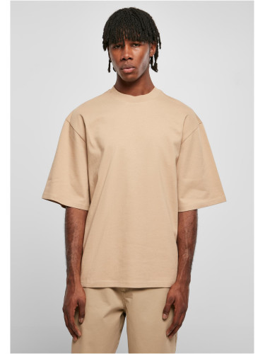 Organic T-shirt with Oversized Sleeve UnionBeige