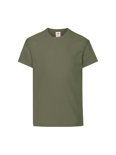 Khaki Children's T-shirt Original Fruit of the Loom