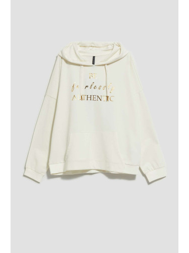Marisse Women's Sweatshirt L-Bl-4008 Off White