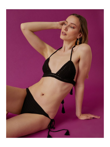 Koton вратовръзка плета подробни бикини дъна