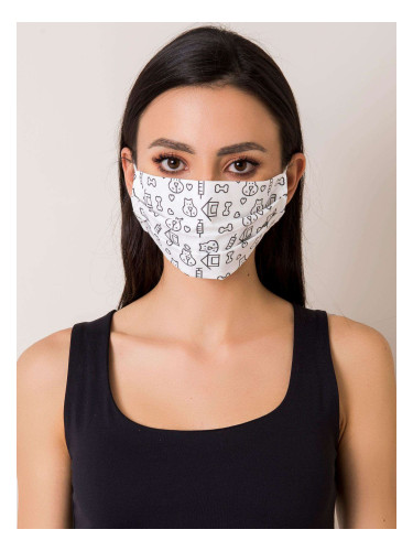 Reusable white cotton mask