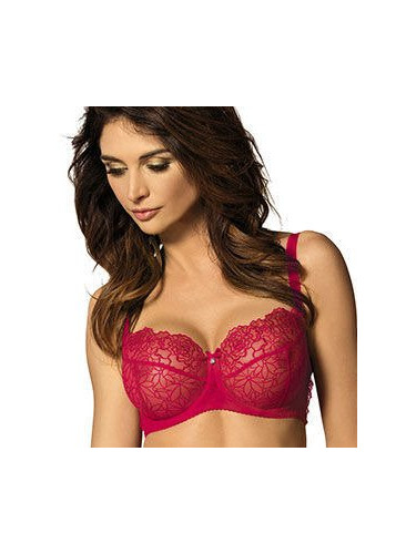 Червен дантелен сутиен