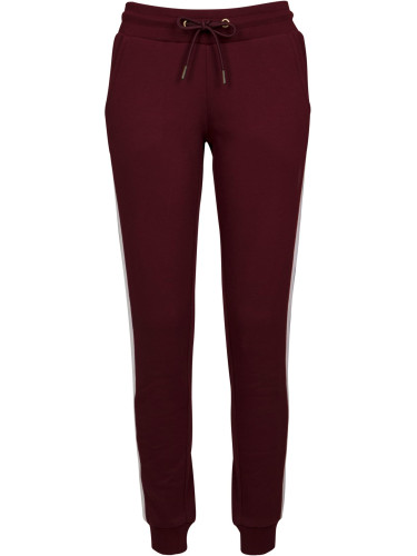 Жените колеж контраст Sweatpants порт/бяло/черно