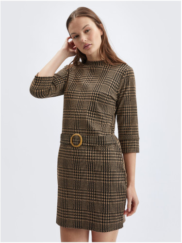 Orsay Brown Ladies Patterned Dress - Women