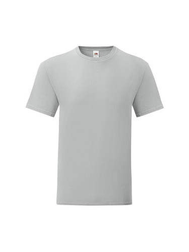 Grey Iconic Combed Cotton T-shirt Fruit of the Loom