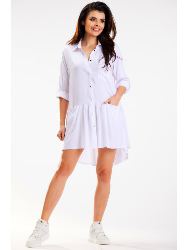 Awama Woman's Dress A584 White