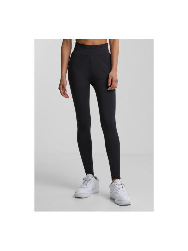 Women's high-waisted leggings black