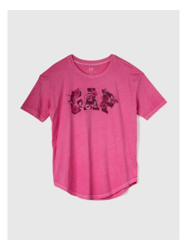 GAP T-shirt with Floral Logo - Women's
