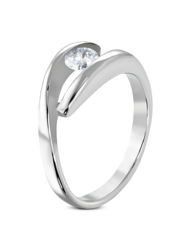 Engagement Ring Surgical Steel Double Ring