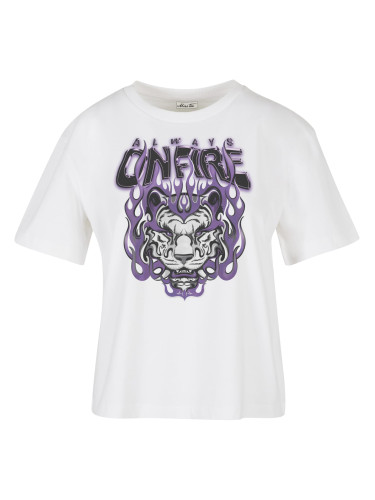 Always On Fire Tee White