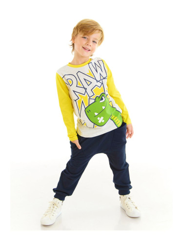 Denokids Rawr Dino Boys T-shirt Trousers Set