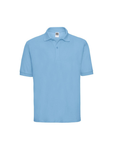 Men's Polycotton Polo Russell Blue T-Shirt