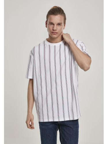 Heavy Oversized T-Shirt AOP Stripe White/Navy