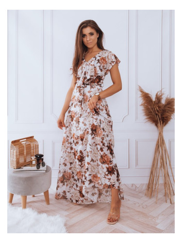 Макси рокля CRESPO светло сиво Dstreet