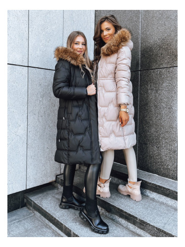 Women's winter jacket GOLDEN LILY ladies coat beige Dstreet