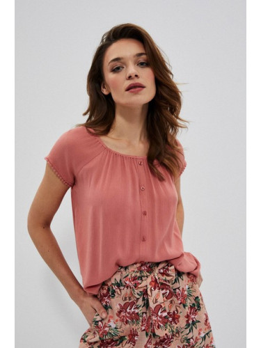 Smooth viscose blouse