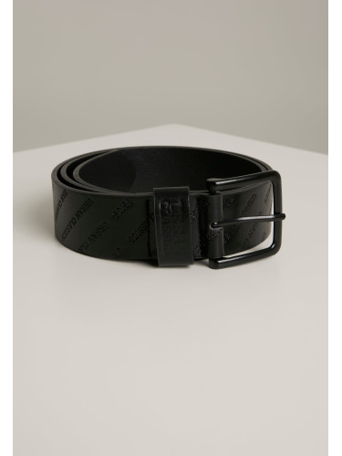 Allover belt with logo black