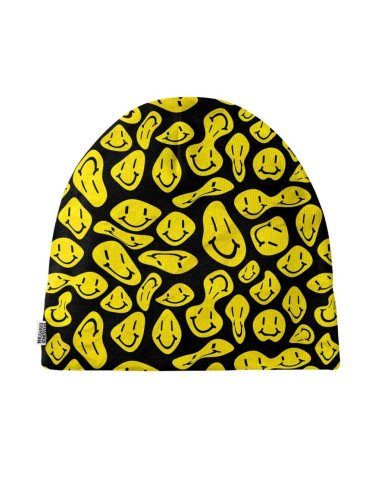 Mr. GUGU & Miss GO Man's Acid Emoji Beanie MB 212323