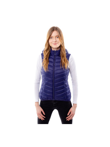 Women's quilted vest GLANO - dark blue